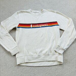 Cotopaxi Rainbow Stripe Crew Neck Sweatshirt